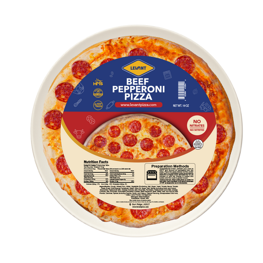 Halal Beef Pepperoni Pizza